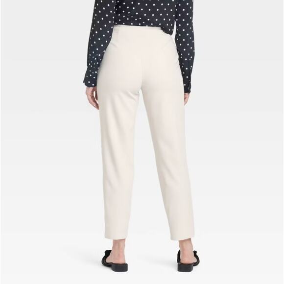 Women's High-Rise Tailored Trousers - A New Day Beige 6R 28" Inseam NWT - Picture 3 of 3